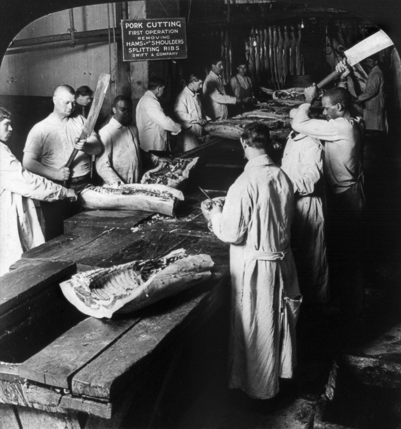 Illustration for article titled Utterly Disturbing, Century-Old Photos of Meat-Packing Facilities
